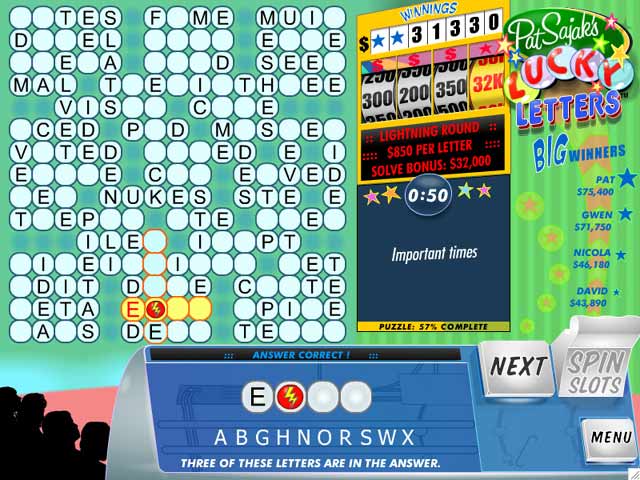 Pat Sajak&#039;s Lucky Letters Screenshot 2