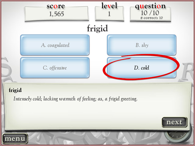 Reader&#039;s Digest Super Word Power Screenshot 1