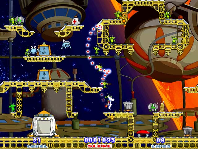 Snowy: Space Trip Screenshot 1