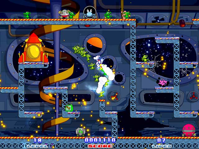 Snowy: Space Trip Screenshot 2