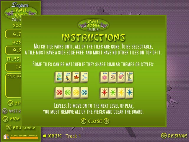 Super Mahjong Screenshot 2