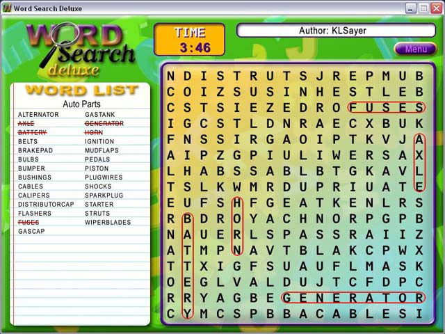 Word Search Deluxe Screenshot 2